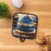 Einige Blauen Topflappen (Oben Unten)