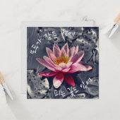 "Einige Blume blühen nachts, wenn..." auf Koreanis Karte (Vorderseite/Rückseite Beispiel)