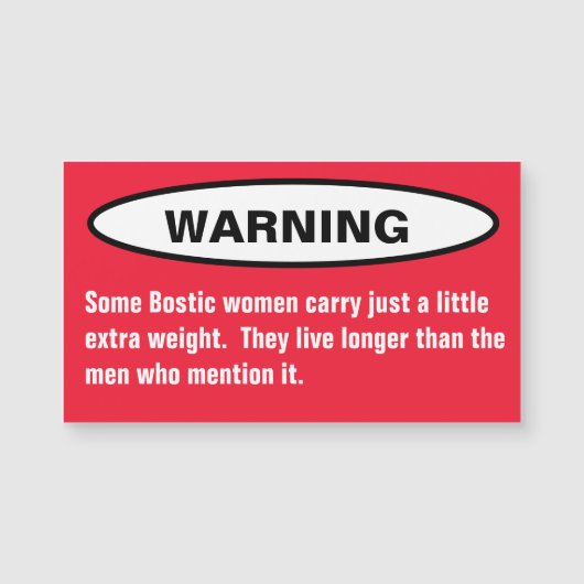 Einige Bostic NC North Carolina Frauen Kühlschrank Magnetkarte (Vorderseite)