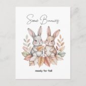 Einige Bunnies bereit für den Fall Postkarte (Vorderseite)