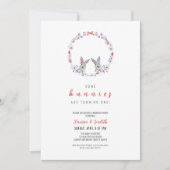 Einige Bunnies drehen sich um eins, Frühling zum G Einladung (Vorderseite)