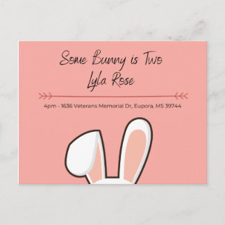 Einige Bunny Birthday Card Postkarte