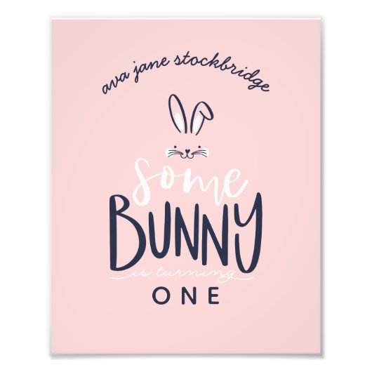 EINIGE BUNNY BIRTHDAY PARTY FOTODRUCK (Vorne)