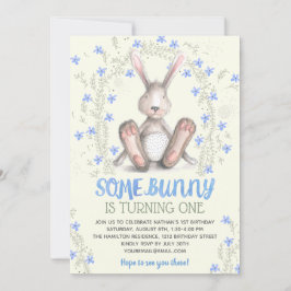 Einige Bunny Boys 1. Geburtstag Party Einladung