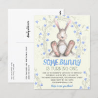 Einige Bunny Boys 1. Geburtstag Party Einladung