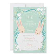Einige Bunny hat Twins Baby Dusche