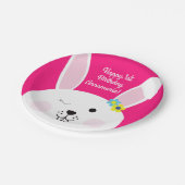 Einige Bunny ist ein Niedliches Kaninchen 1. Gebur Pappteller (Schrägansicht)
