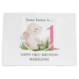 Einige Bunny ist ein Personalisierter 1. Geburtsta Große Geschenktüte