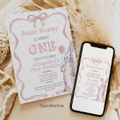 Einige Bunny ist ein und beugte Osterkaninchen-Frü Einladung