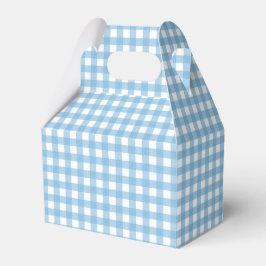 Einige Bunny ist One blue Gingham Birthday Geschenkschachtel
