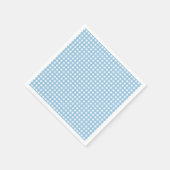 Einige Bunny ist One blue Gingham Birthday Serviette (Ecke)