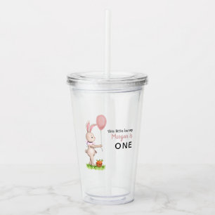 Einige Bunny ist One Niedlich Rabbit Balloon 1. Ge Acryltrinkbecher