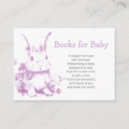 Einige Bunny kommt Baby Showbücher für Baby Begleitkarte