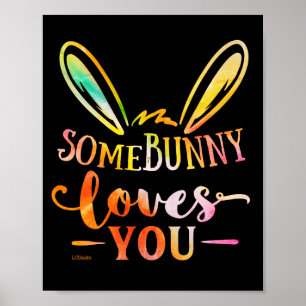 EINIGE BUNNY LIEBEN IHR lustiges Osterferiengesche Poster