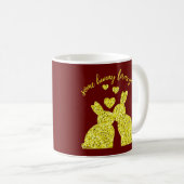 EINIGE BUNNY LIEBEN SIE KAFFEETASSE (VorderseiteRechts)