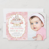 Einige Bunny macht zwei zweitägige Einladungen (Vorderseite)