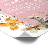 Einige Bunny Oaster sagen nicht Baby Dusche Schild (Ecke)