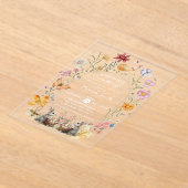 Einige Bunny Oaster Wildblume Kinderdusche Acryleinladungen (Ablage )