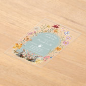 Einige Bunny Oaster Wildblume Kinderdusche Acryleinladungen (Ablage )