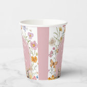 Einige Bunny Oaster Wildblume Kinderdusche Pappbecher (Links)