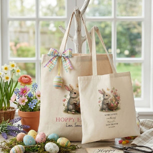 Einige Bunny Oaster Wildblume Kinderdusche Tragetasche