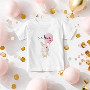 Einige Bunny Pink Balloon BIG SISTER Baby T-shirt