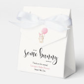 Einige Bunny Pink Bow Ballon Bunny Baby Dusche Geschenkschachtel (Vorderseite)