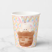 Einige Bunny Rainbow Ballon Bunch Baby Dusche Pappbecher (Vorderseite)