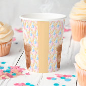 Einige Bunny Rainbow Ballon Bunch Baby Dusche Pappbecher