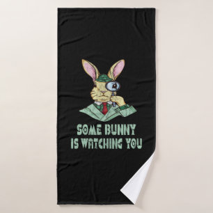 Einige Bunny sieht dir Ostersonne zu Badehandtuch