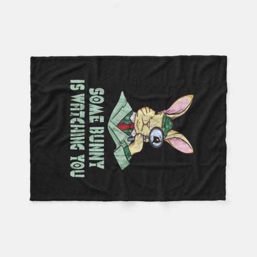 Einige Bunny sieht dir Ostersonne zu Fleecedecke (Vorderseite (Horizontal))