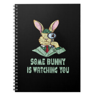 Einige Bunny sieht dir Ostersonne zu Notizblock