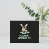 Einige Bunny sieht dir Ostersonne zu Postkarte (Stehend Vorderseite)