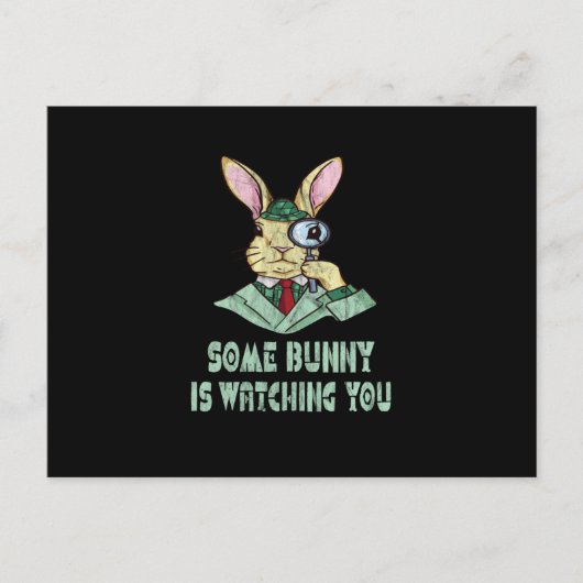 Einige Bunny sieht dir Ostersonne zu Postkarte (Vorderseite)