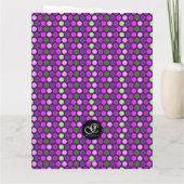 Einige Bunny Will, Ihnen zu danken Lilac Polka Dot Dankeskarte (Rückseite)