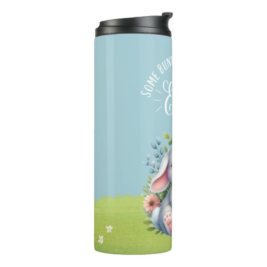 Einige Bunny wünscht Ihnen ein glückliches Ostern  Thermosbecher (Nach links gedreht)