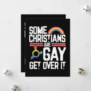 Einige Christen sind schwul, akzeptiert es Feiertagskarte