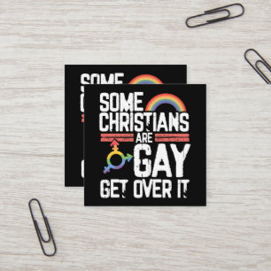  Einige Christen sind schwul, akzeptiert es Quadratische Visitenkarte