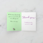 Einige Dankesworte für Ärzte Karte (Innenseite)