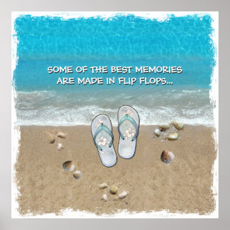Einige der besten Erinnerungen sind in Flip Flops  Poster