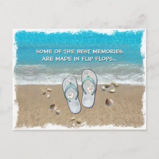 Einige der besten Erinnerungen sind in Flip Flops  Postkarte
