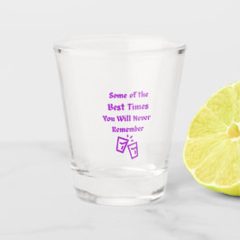 Einige der besten Zeiten auf einer Schnapsglas