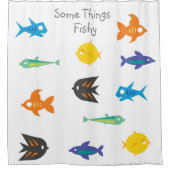 Einige Dinge Fishy_Ocean Lovers_Exotic Aquarium Duschvorhang (Vorderseite)