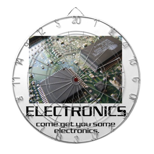 Einige Elektronik. Dartscheibe (vorne)