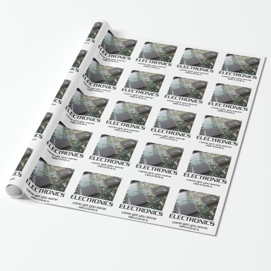 Einige Elektronik. Geschenkpapier (Ungerollt)