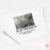 Einige Elektronik. Rechteckiger Aufkleber (Umschlag)