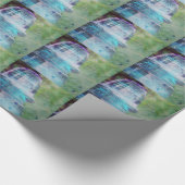 Einige Erinnerungen im Garten, Vintager Glasisolat Geschenkpapier (Ecke)