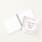 Einige Fehler Chic Square Notebook Notizblock (Innenseite)