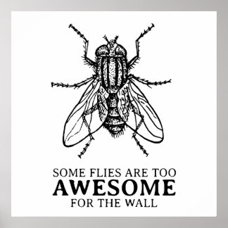 Einige Fliegen Poster