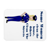 Einige Frauen - Spaß für saubere Polizei Magnet (Horizontal)